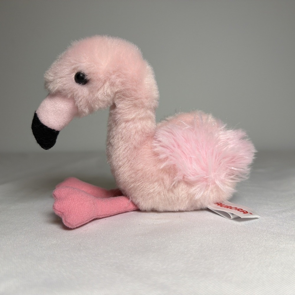 Aurora Plush Flamingo Stuffed Animal Toy Pink Bird Small Cute Soft